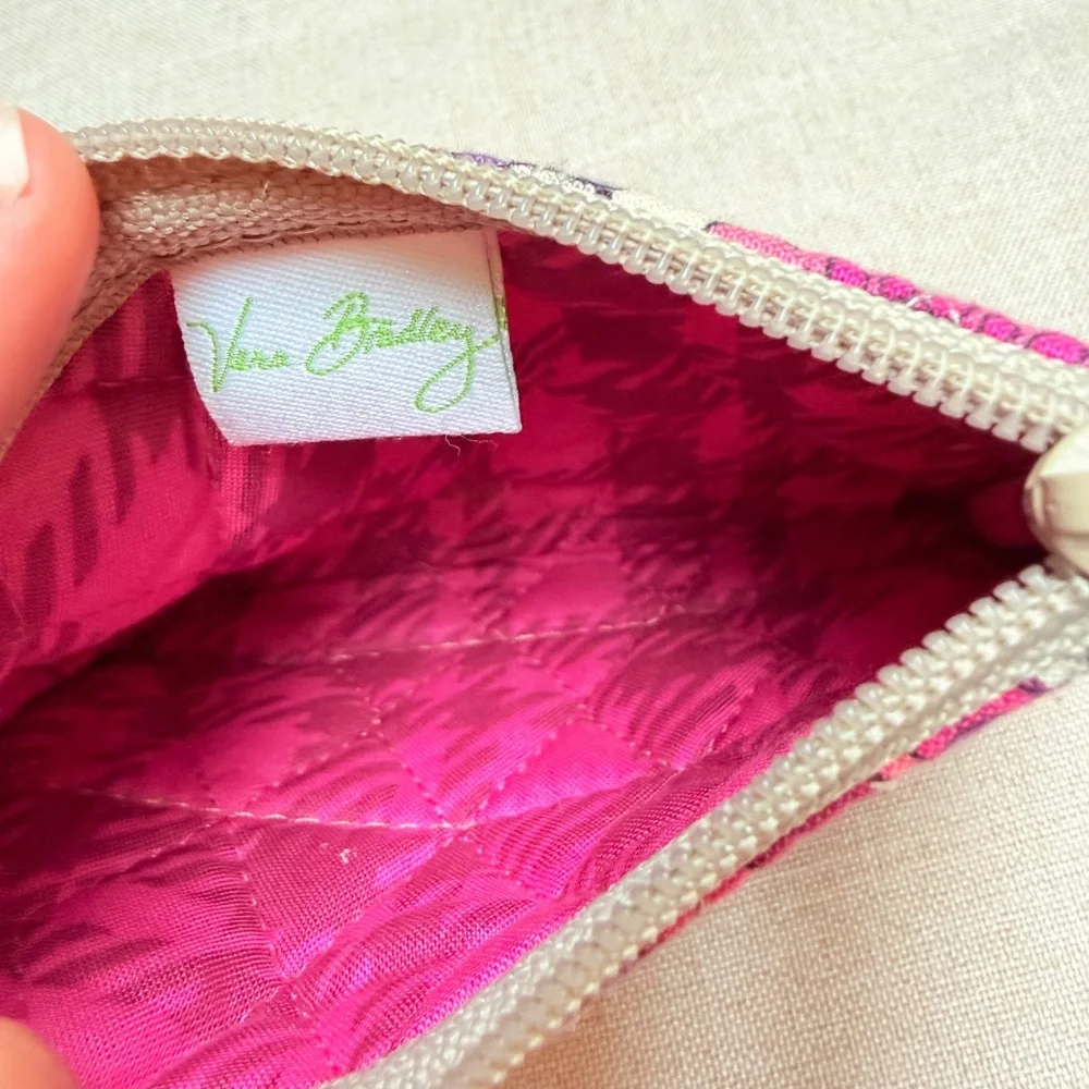 Vera Bradley Quilted Paisley Meets Plaid Small Wallet Pouch